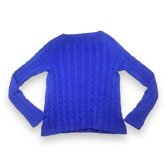 Pen Sissors Paper Cable Knit Sweater Sz XL - Picture 6 of 11